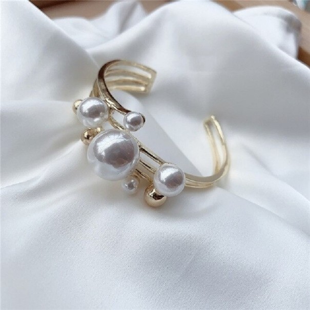 Dames open armband met parels H640 3
