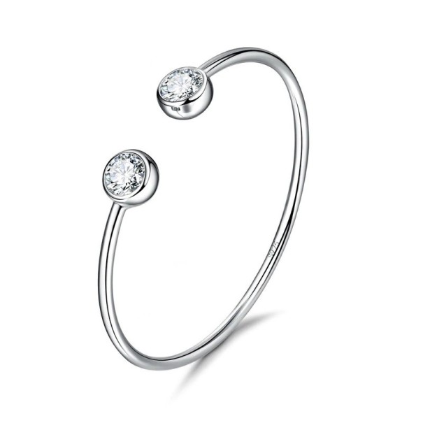 Dames open armband met stenen 1