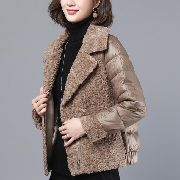 Dames overgangsjas P2477 lichtbruin S