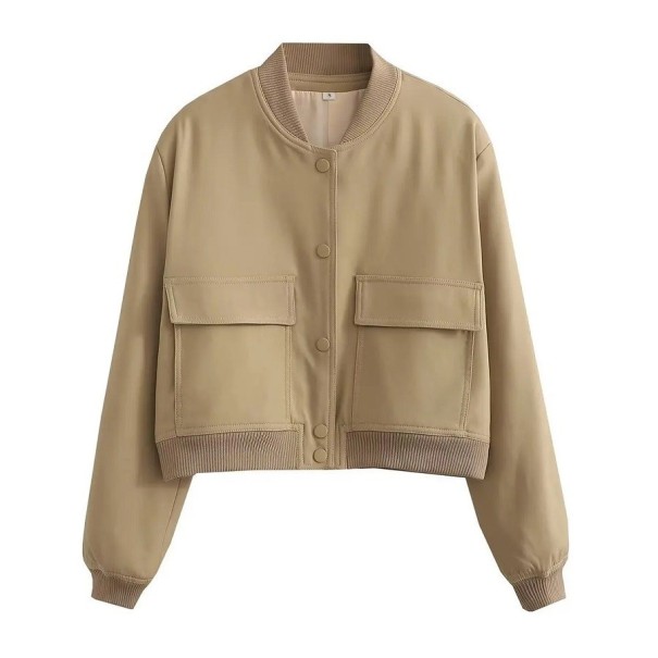 Dames overhemdjas beige M