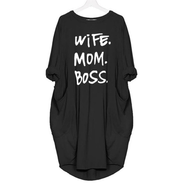 Dames Paola mini-jurk zwart 3XL
