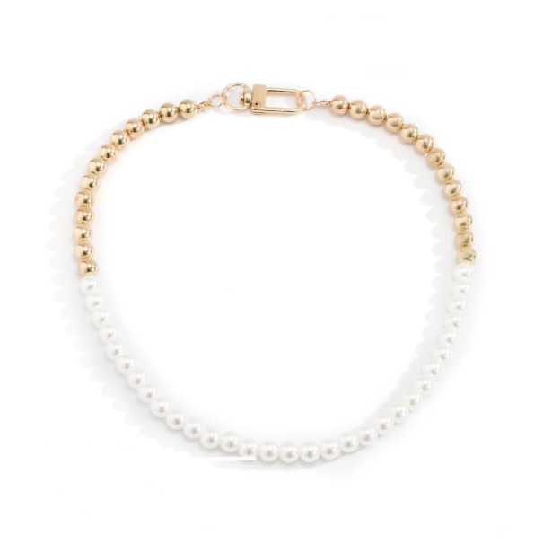 Dames parelketting D139 1