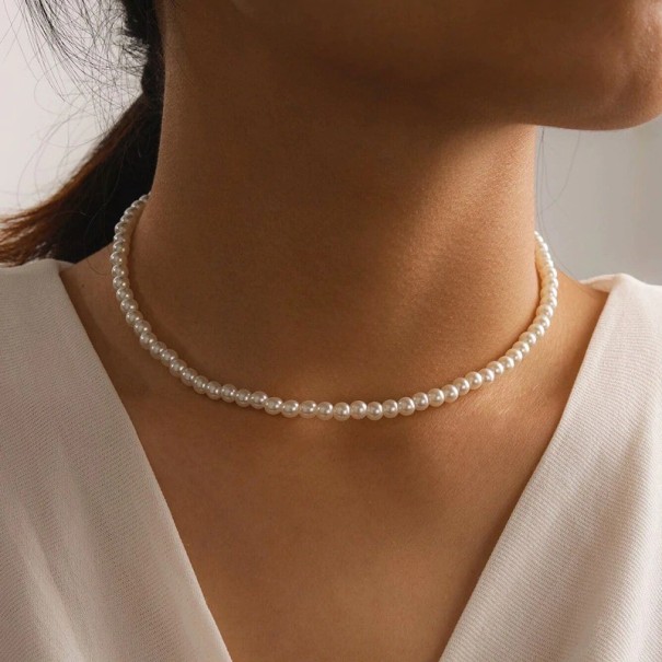 Dames parelketting D37