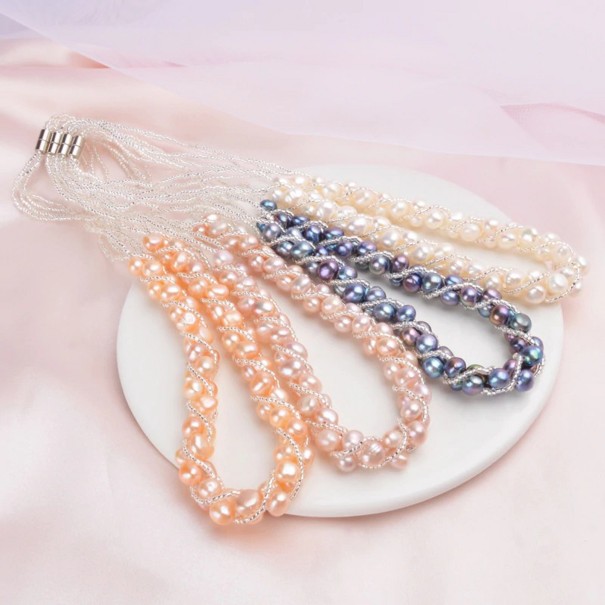 Dames parelketting G632
