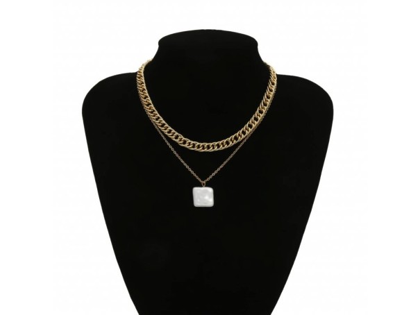 Dames parelketting G808 10