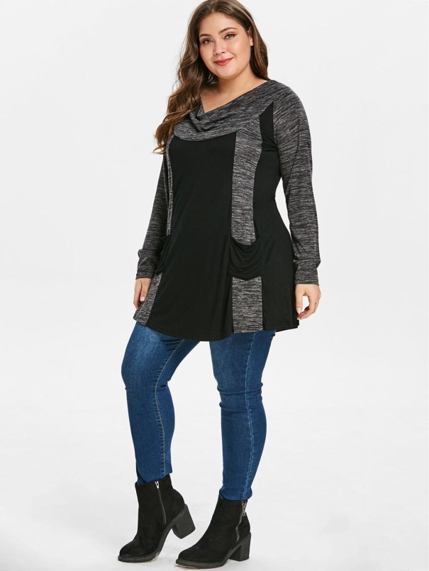 Dames Plus Size Top A818