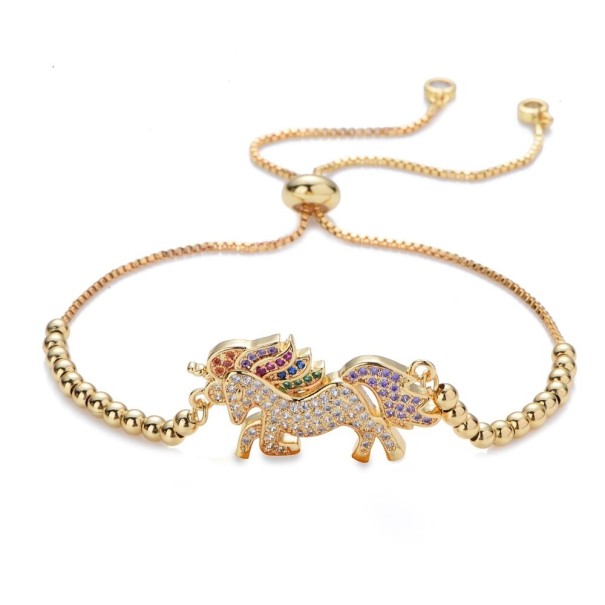 Dames pull-up armband H489 goud 10