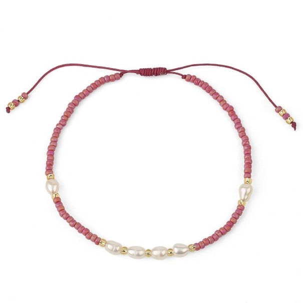Dames pull-up armband met parels 1