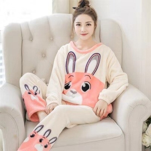Dames pyjama P2604 abrikoos S