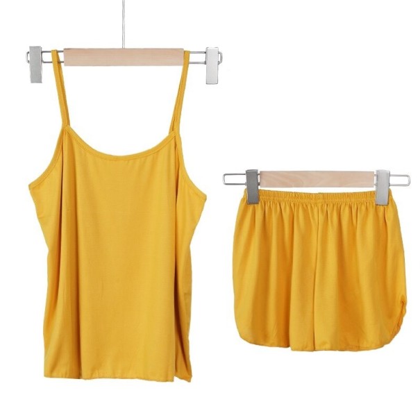 Dames pyjama P2609 geel S