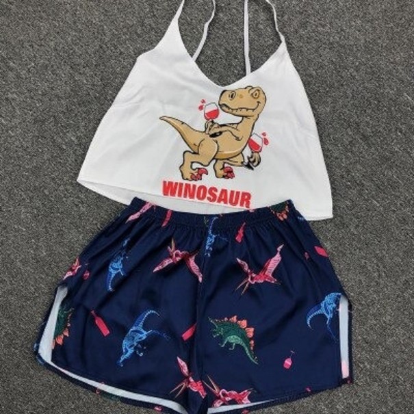 Dames pyjama P2625 donkerblauw XS