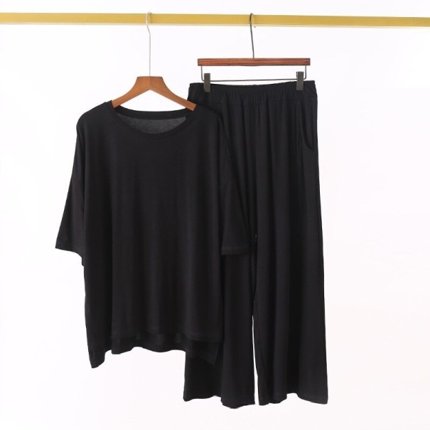 Dames pyjama P2741 zwart L