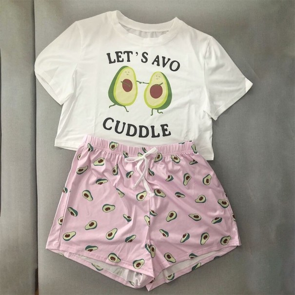 Dames pyjama P2745 roze L