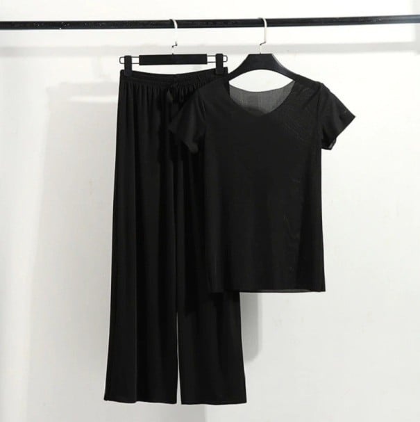 Dames pyjama P2779 zwart L