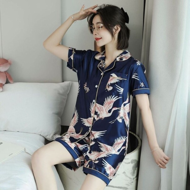 Dames pyjama P2802 donkerblauw S