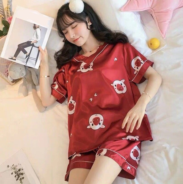 Dames pyjama P2842 rood M