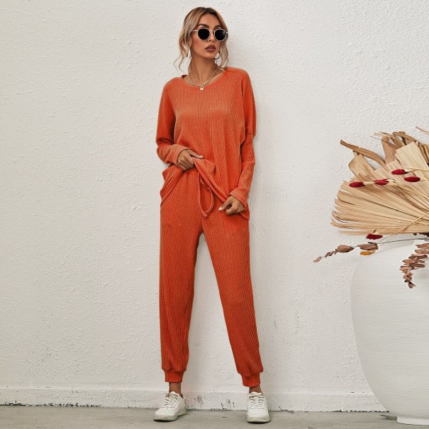 Dames pyjama P2857 oranje S