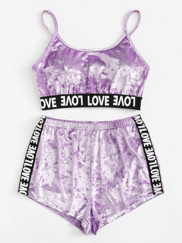 Dames pyjama P2925 lichtpaars L