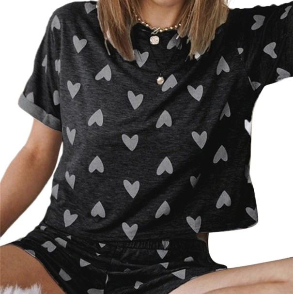 Dames pyjama P2940 zwart XXL