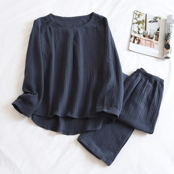 Dames pyjama P3133 donkerblauw L