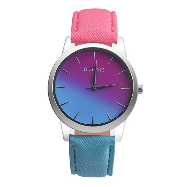 Dames regenbooghorloge J1696 blauw