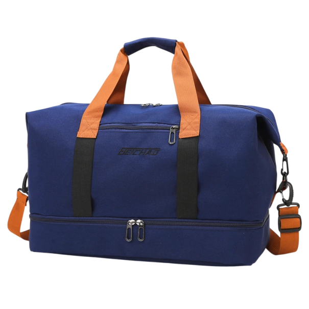 Dames reis sporttas Oxford 48 x 28 x 24 cm Waterdichte zak Populier over schouder Handgrepen Yogariemen Kofferhandvat blauw