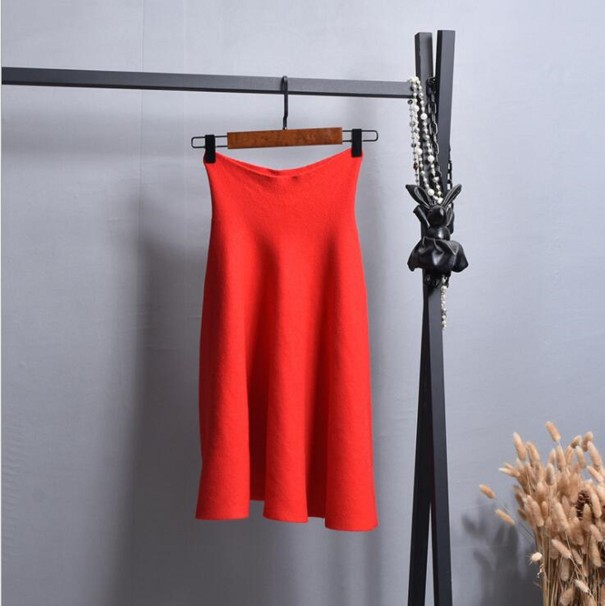 Dames rok met hoge taille A1973 rood