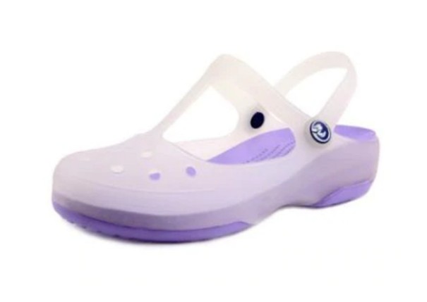 Dames rubberen slippers paars 36