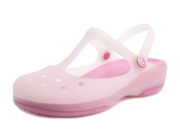 Dames rubberen slippers roze 39