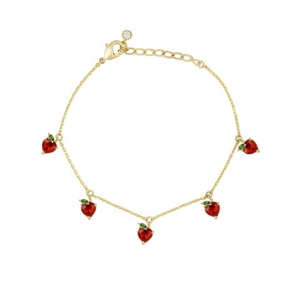 Dames schakelarmband met fruithangers 7