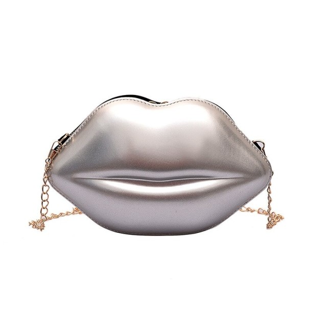 Dames schoudertas pusa zilver