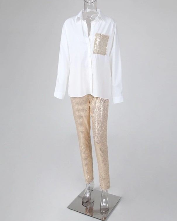 Dames shirt en broek B1068 L
