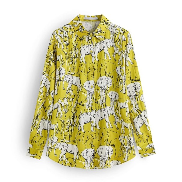 Dames shirt met dierenmotief L 2