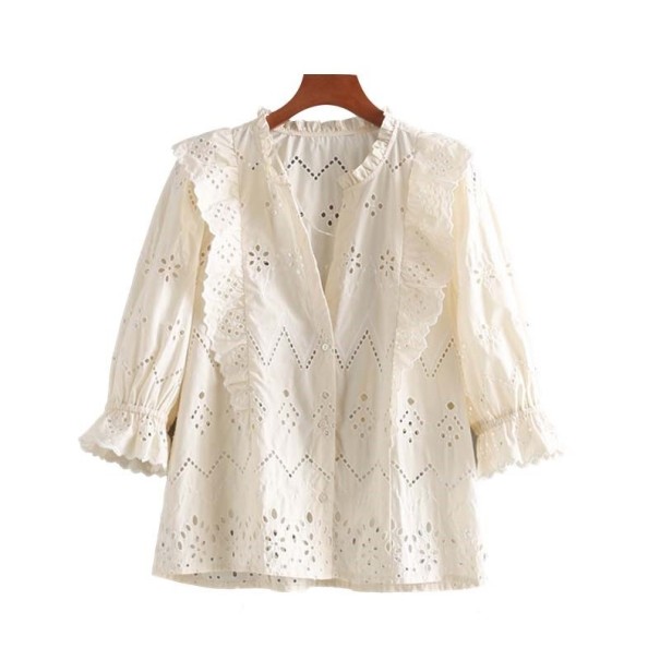 Dames shirt met ruches Lorena M