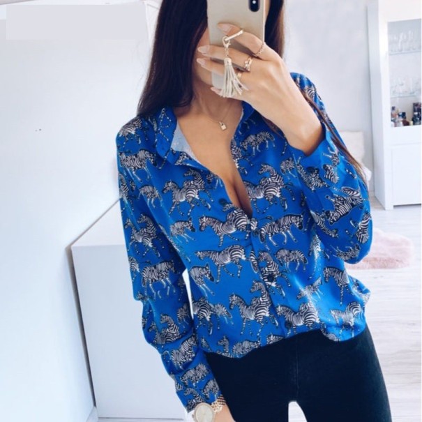 Dames shirt met zebra&#39;s L