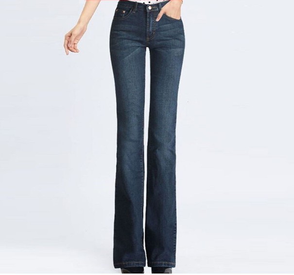 Dames skinny flared jeans 34 2