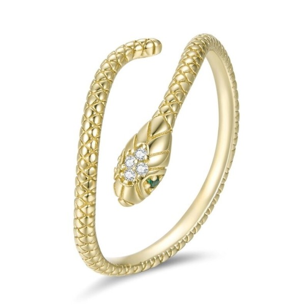 Dames slangenring D1896 goud