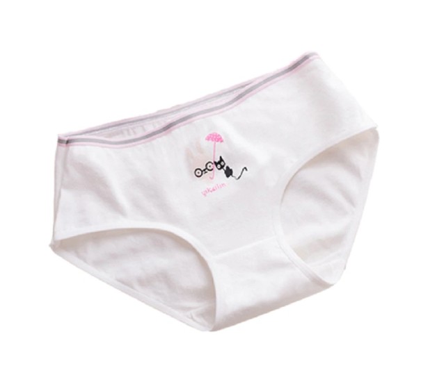 Dames slip met print A627 wit XS