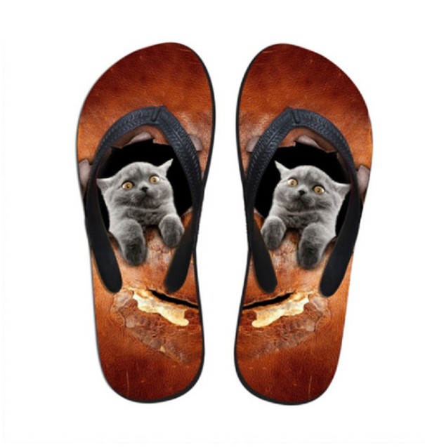 Dames slippers met kattenmotief 36 2