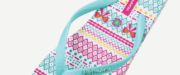 Dames slippers met print