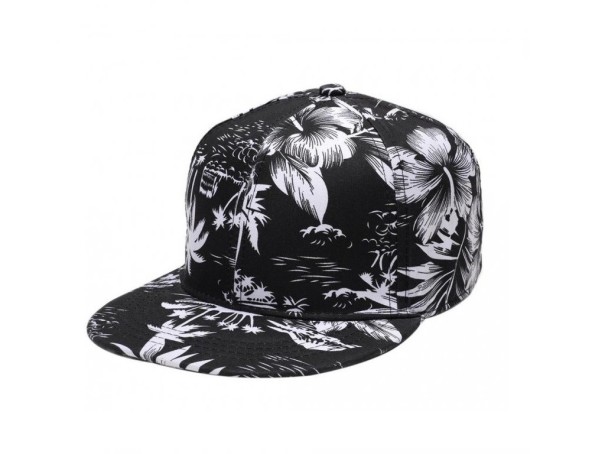 Dames snapback met bloemen 5