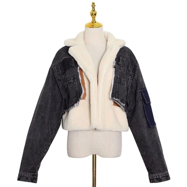 Dames spijkerjack P1459 zwart M