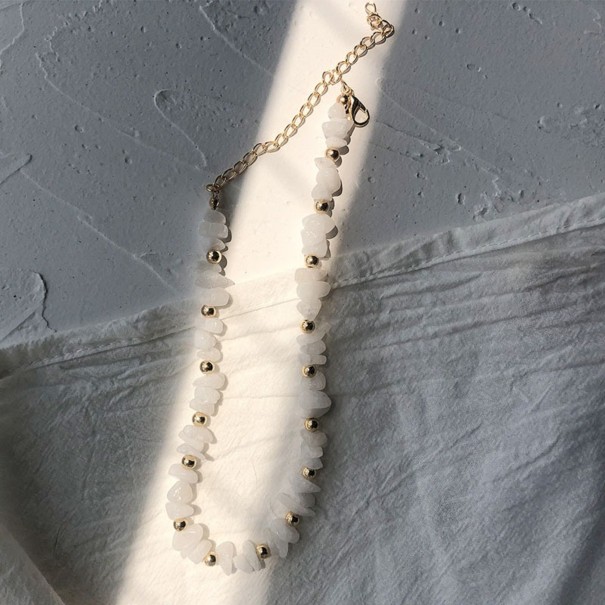 Dames stenen ketting G797 1