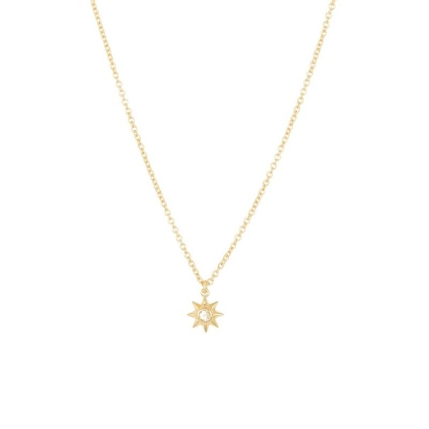 Dames ster ketting N12 zilver