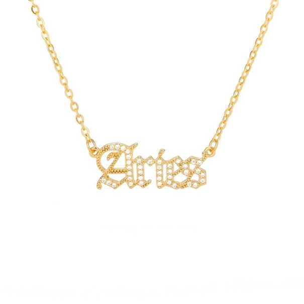 Dames sterrenbeeld ketting D84 zilver 1
