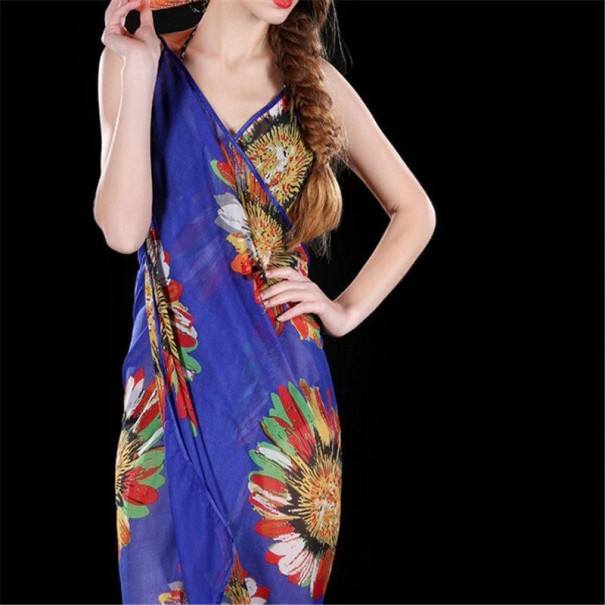 Dames strandjurk P424 blauw