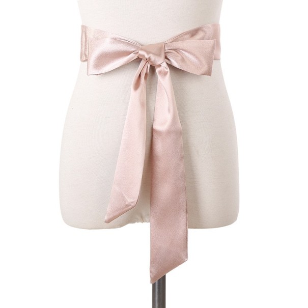 Dames stropdas riem lichtroze