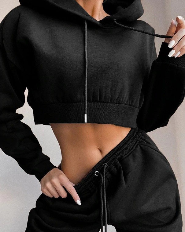 Dames sweatshirt en joggingbroek B870 zwart S