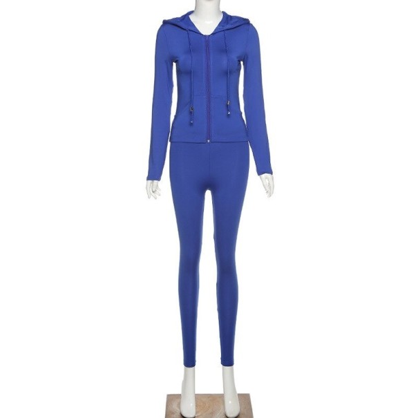 Dames sweatshirt en legging blauw M