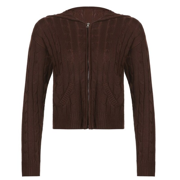 Dames sweatshirt P1750 bruin M